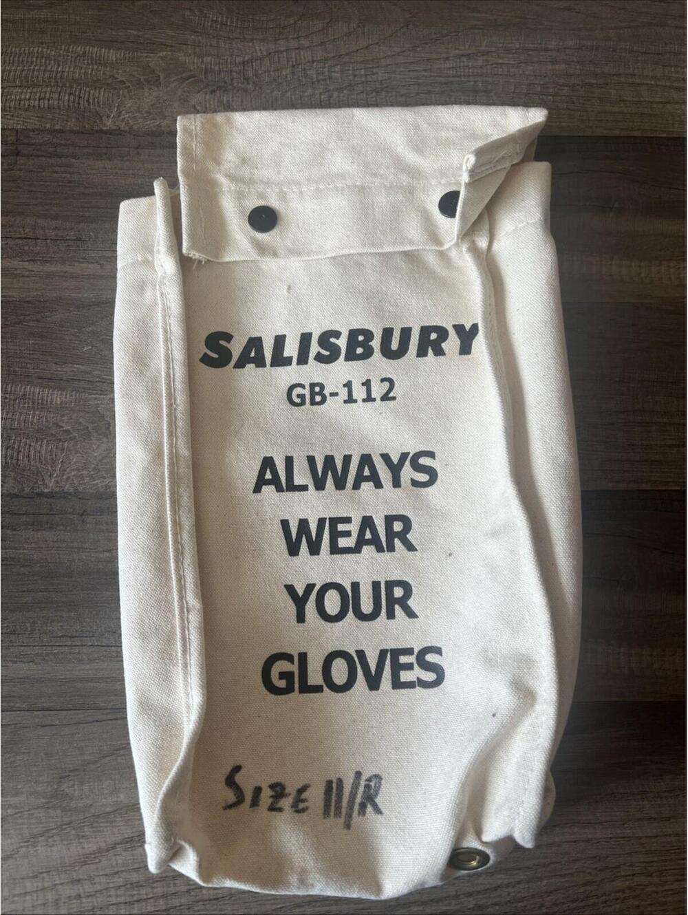 Honeywell Salisbury GB112 Glove Bag W/ Clip Canvas No Gloves